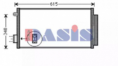 AKS DASIS 082055n -  Конденсатор, кондиционер